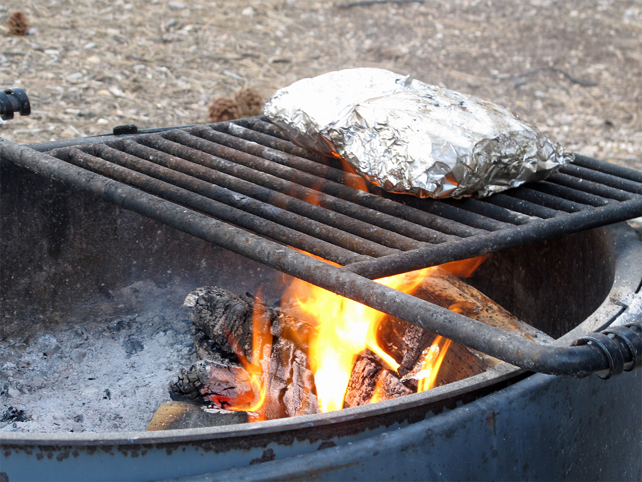 Foil dinners at Beaver Meadow Campground